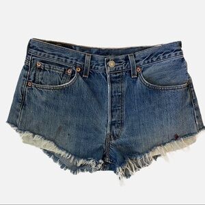 Levi’s 501 Denim Jean Cut Off Shorts